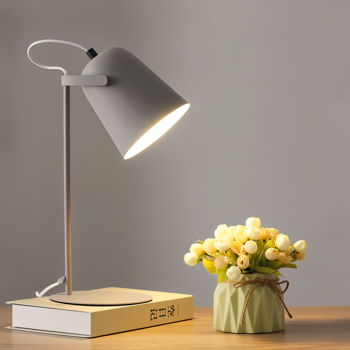 Lisslune | Macaron Table Lamp - Nordic Yellow Desk Lamp - Adjustable Lamp