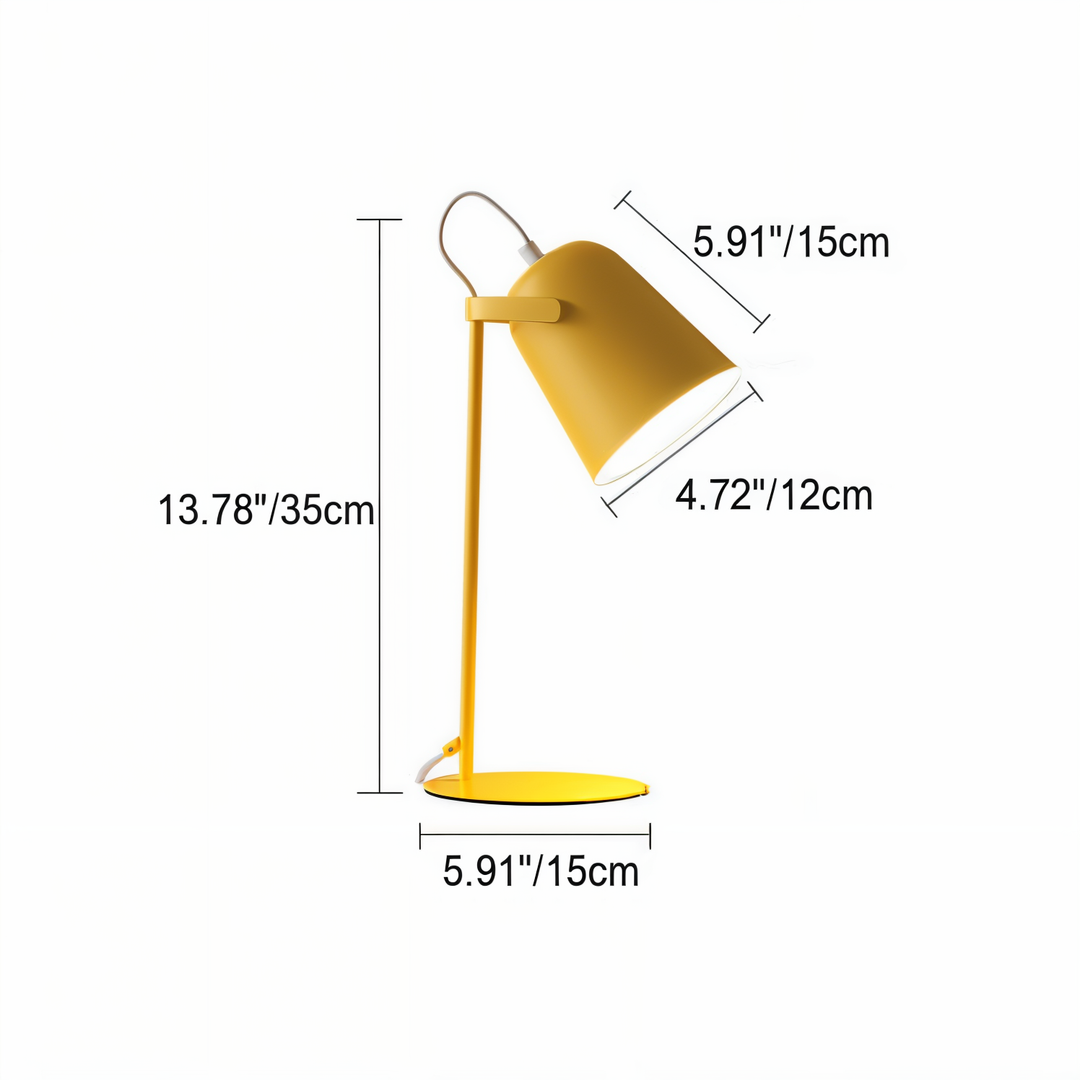 Lisslune | Macaron Table Lamp - Scandinavian Yellow Desk Lamp