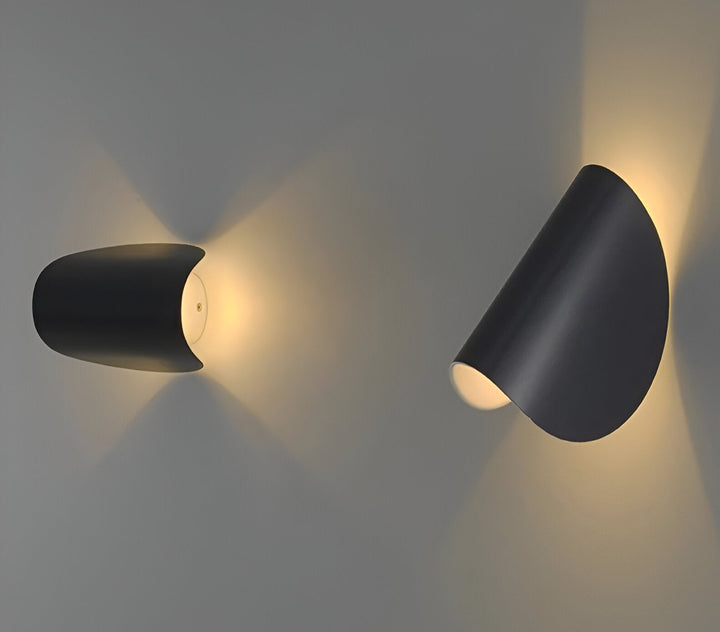Lisslune | Twist Wall Lamp - Rotatable Metal Wall Light - Curve Wall Sconce