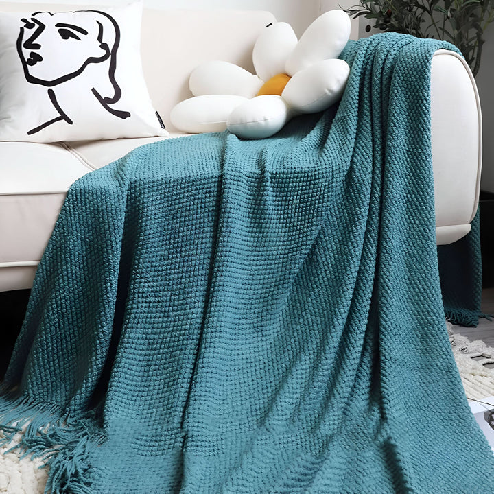Lisslune | KNITCOVE – Stylish knit fleece blanket