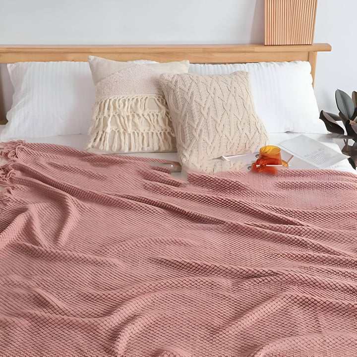 Lisslune | KNITCOVE – Stylish knit fleece blanket