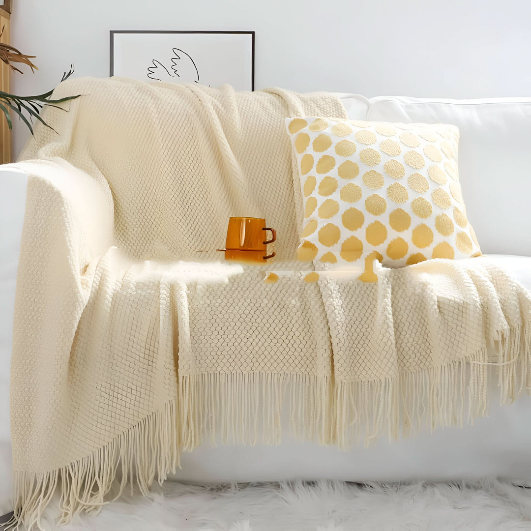 Lisslune | KNITCOVE – Stylish knit fleece blanket