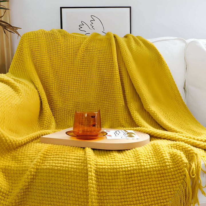 Lisslune | KNITCOVE – Stylish knit fleece blanket