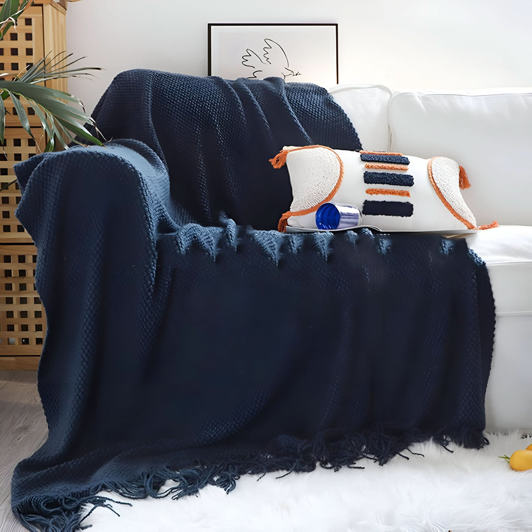 Lisslune | KNITCOVE – Stylish knit fleece blanket