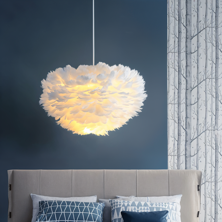 Lisslune | Dreamcatcher Feather Chandelier - Handmade, adjustable pendant light