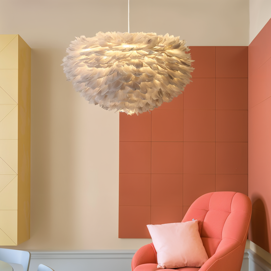 Lisslune | Dreamcatcher Feather Chandelier - Handmade, adjustable pendant light