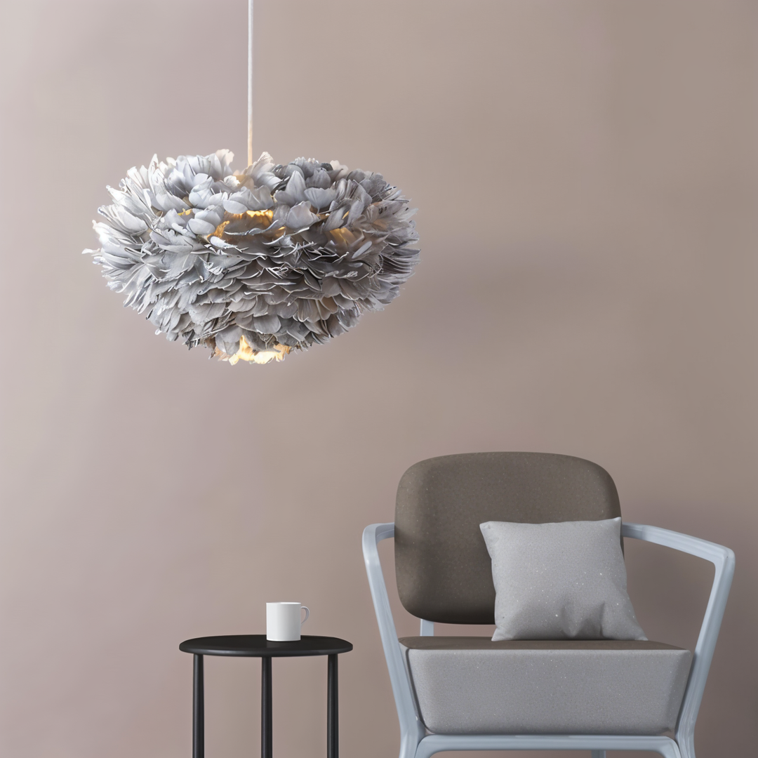 Lisslune | Dreamcatcher Feather Chandelier - Handmade, adjustable pendant light