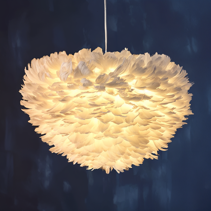 Lisslune | Dreamcatcher Feather Chandelier - Handmade, adjustable pendant light