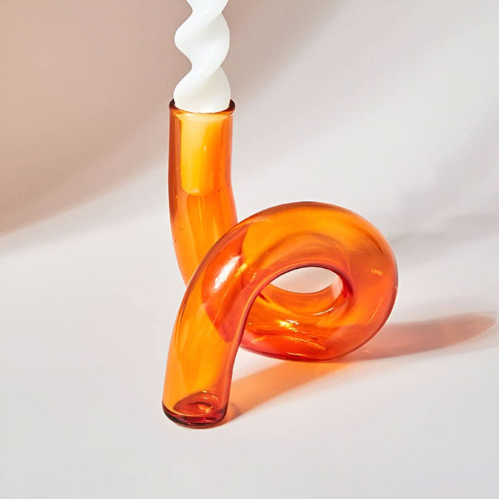 Lisslune | Glass Vase with Candle Holder for Elegant Home Decoration