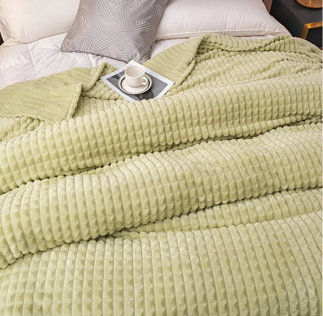 Lisslune | CORALWAVE – Ultra-soft Textured Fleece Blanket
