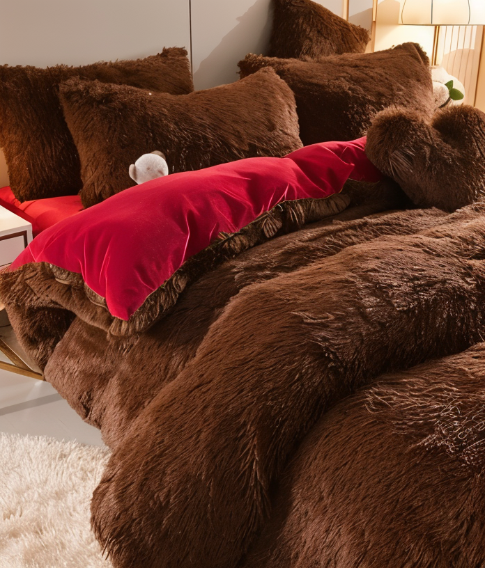 Lisslune | FLUFFUREST – Plush Fleece Bedding Set