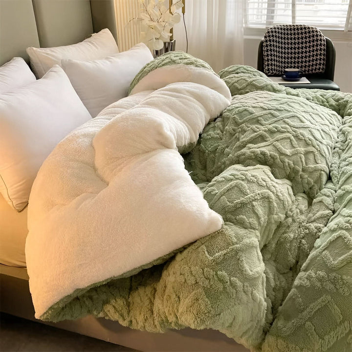 Lisslune | SOFTIQUE - VelvetPlush Reversible Duvet Cover