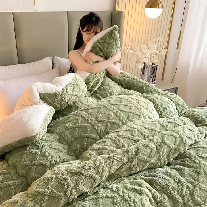 Lisslune | SOFTIQUE - VelvetPlush Reversible Duvet Cover