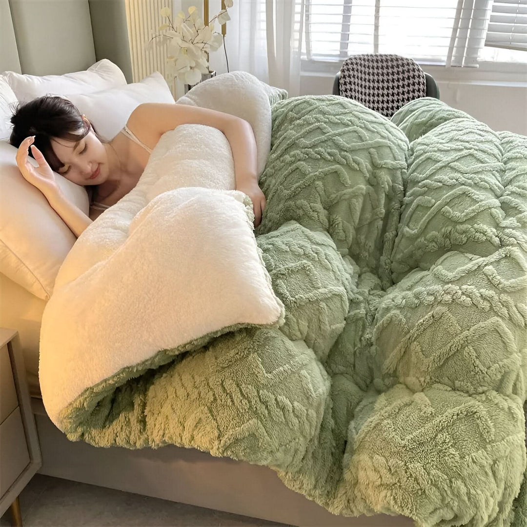 Lisslune | SOFTIQUE - VelvetPlush Reversible Duvet Cover