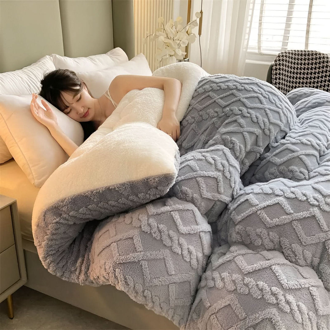 Lisslune | SOFTIQUE - VelvetPlush Reversible Duvet Cover
