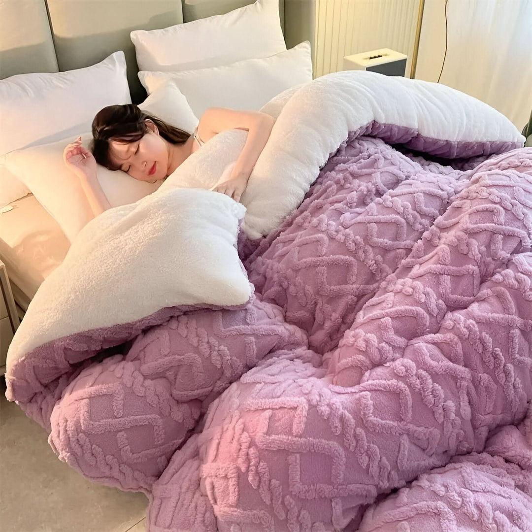 Lisslune | SOFTIQUE - VelvetPlush Reversible Duvet Cover