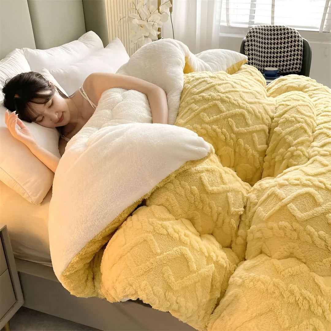 Lisslune | SOFTIQUE - VelvetPlush Reversible Duvet Cover