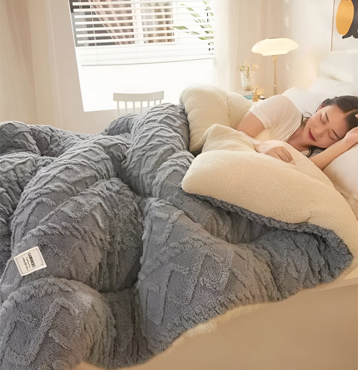 Lisslune | SOFTIQUE - VelvetPlush Reversible Duvet Cover