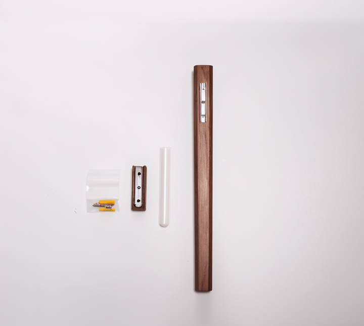 Lisslune | FreshFloret Wall-Mounted Wooden Vase – Solid Beech & Walnut Flower Display