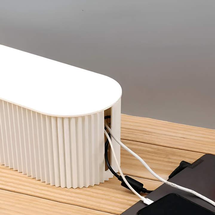 Lisslune | Elegant Cable Organiser Box – Minimalist Cable Storage in Soft Macaron Colours