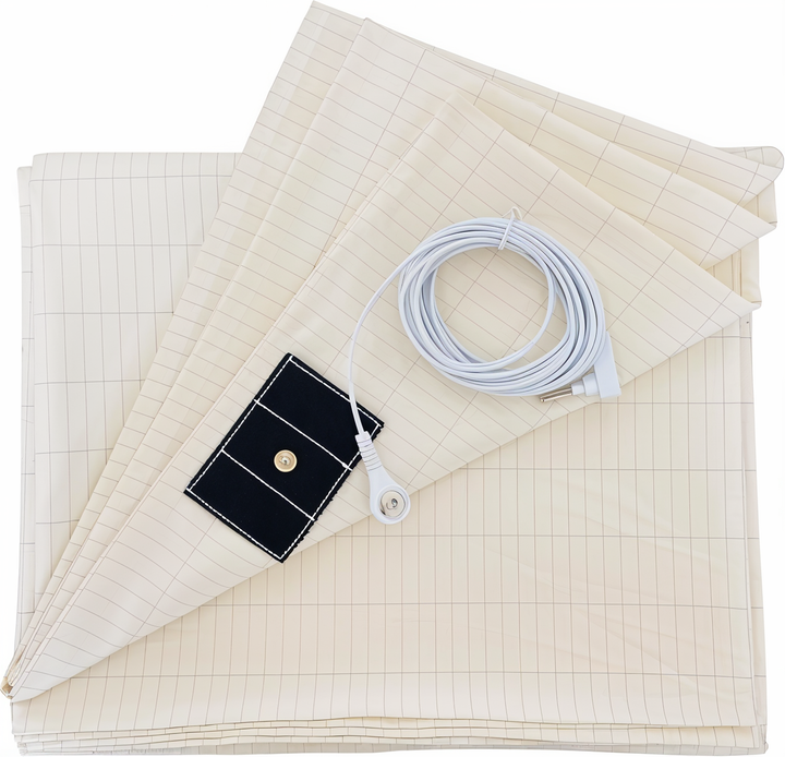 Lisslune | High-Quality Conductive Grounding Sheet - Grounded Fitted Sheet - Single/Double Grounding Fitted Sheet