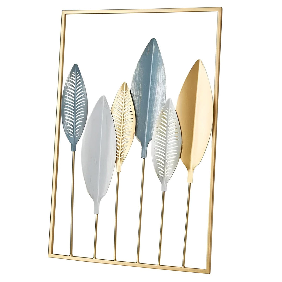 Lisslune | Leafy Luxe Nordic Metal Leaf Wall Art