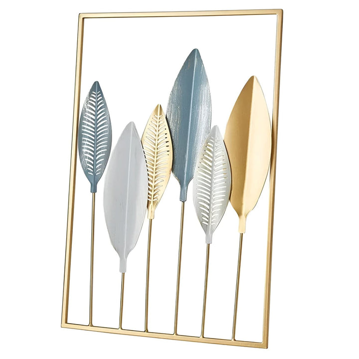 Lisslune | Leafy Luxe Nordic Metal Leaf Wall Art