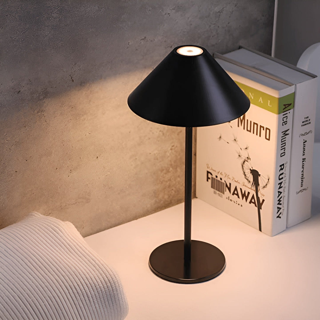Lisslune | LumiLuxe - Dimmable Nordic Cone LED Table Lamp with Touch Control