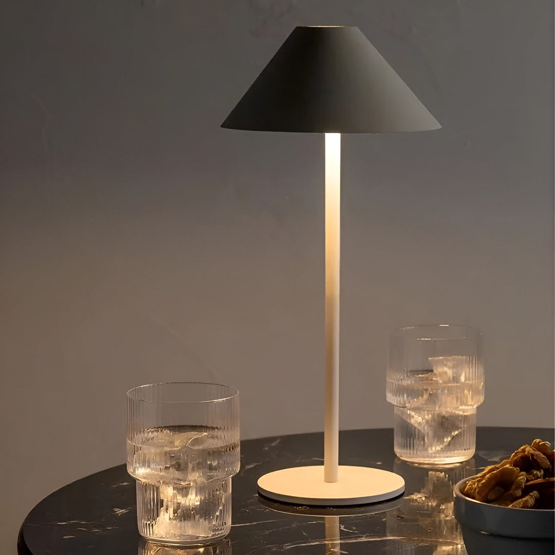Lisslune | LumiLuxe - Dimmable Nordic Cone LED Table Lamp with Touch Control