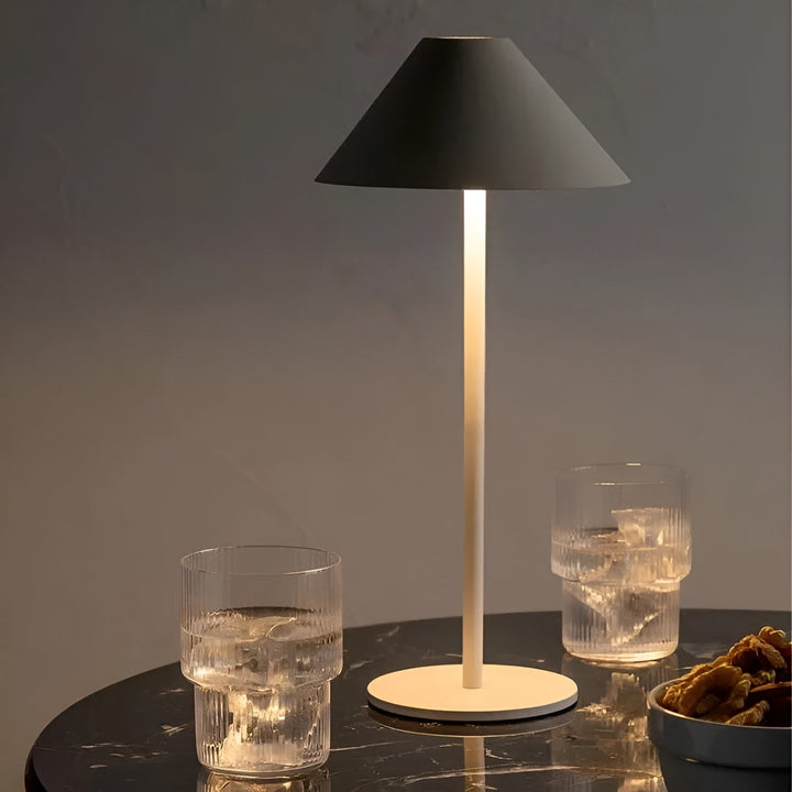 Lisslune | LumiLuxe - Dimmable Nordic Cone LED Table Lamp with Touch Control