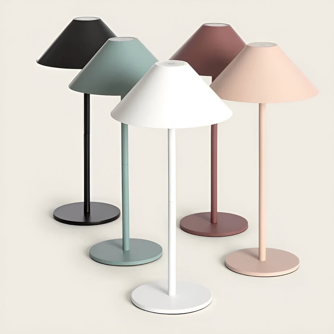 Lisslune | LumiLuxe - Dimmable Nordic Cone LED Table Lamp with Touch Control