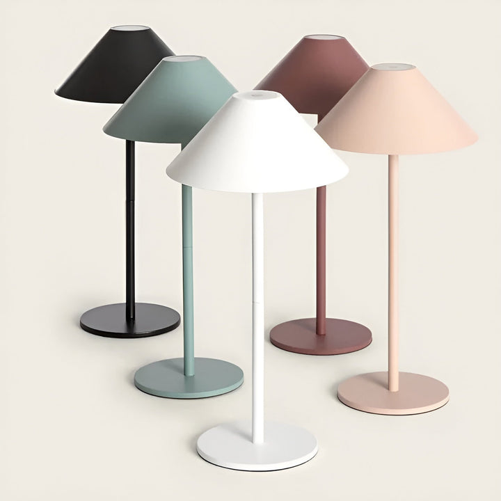 Lisslune | LumiLuxe - Dimmable Nordic Cone LED Table Lamp with Touch Control