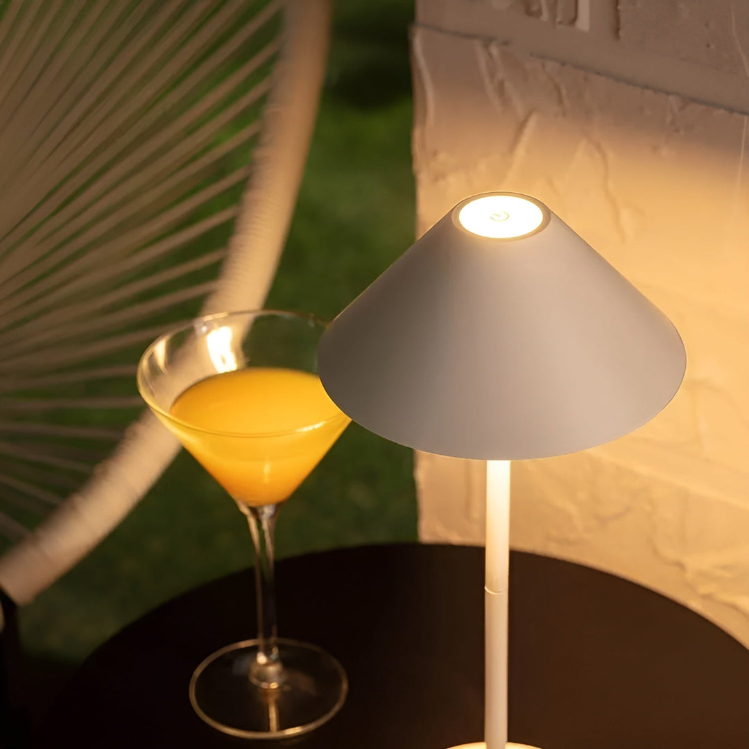 Lisslune | LumiLuxe - Dimmable Nordic Cone LED Table Lamp with Touch Control