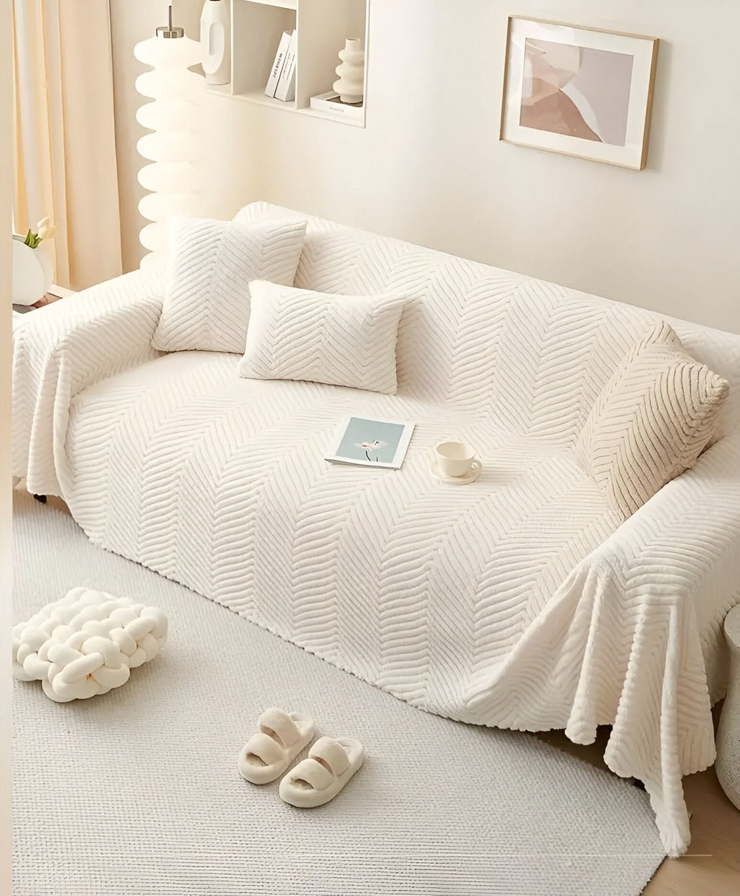 Lisslune | LuxuraWrap Sofa Cover – Non‑Slip Pet‑Friendly Couch Protector