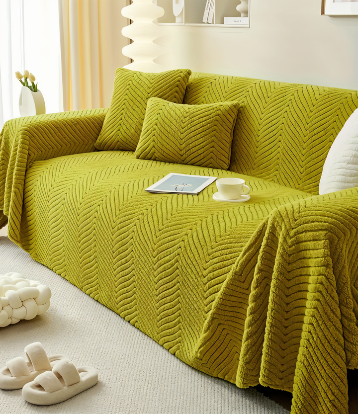 Lisslune | LuxuraWrap Sofa Cover – Non‑Slip Pet‑Friendly Couch Protector