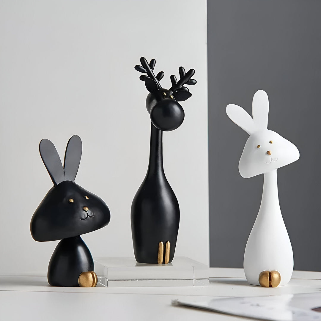 Lisslune | DecoPaws Elegant Animal Figures for Modern Table Decoration