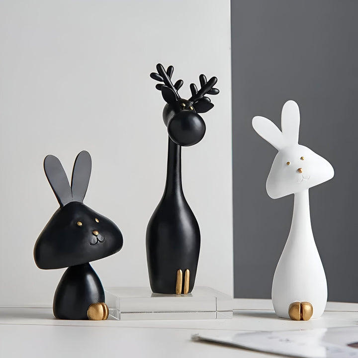 Lisslune | DecoPaws Elegant Animal Figures for Modern Table Decoration