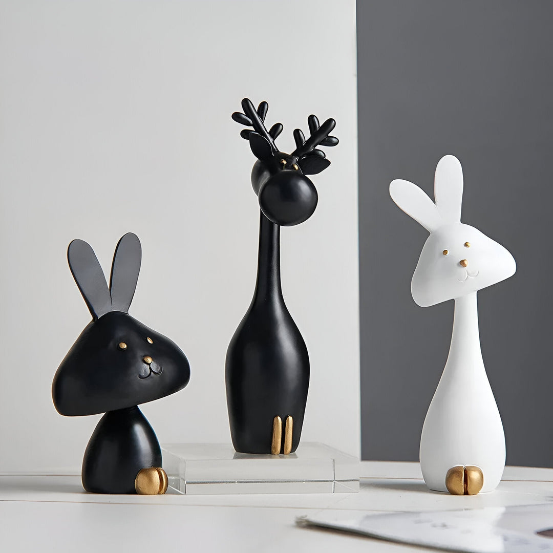 Lisslune | DecoPaws Elegant Animal Figures for Modern Table Decoration