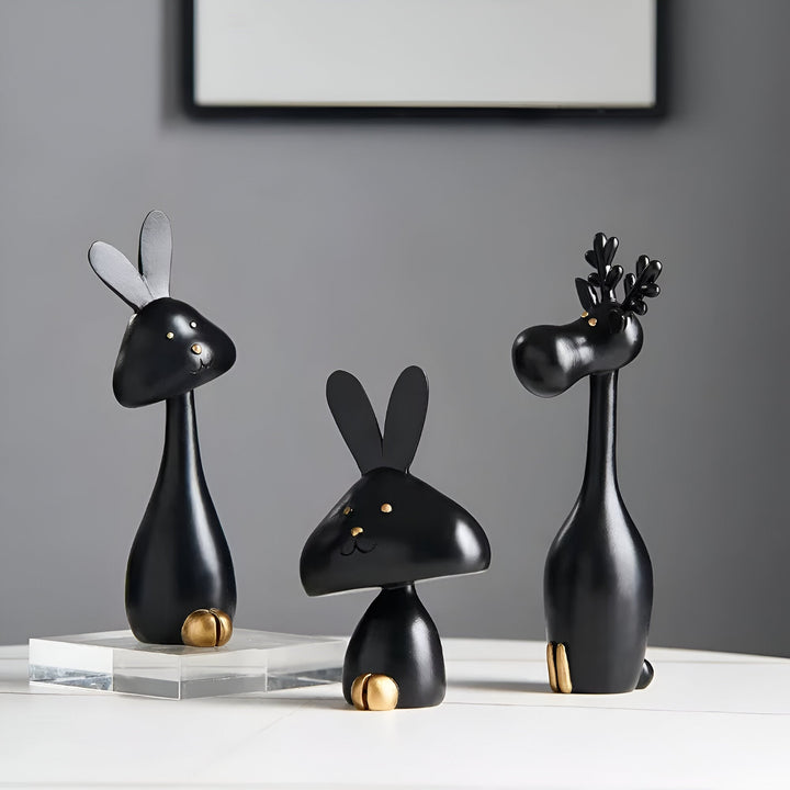 Lisslune | DecoPaws Elegant Animal Figures for Modern Table Decoration