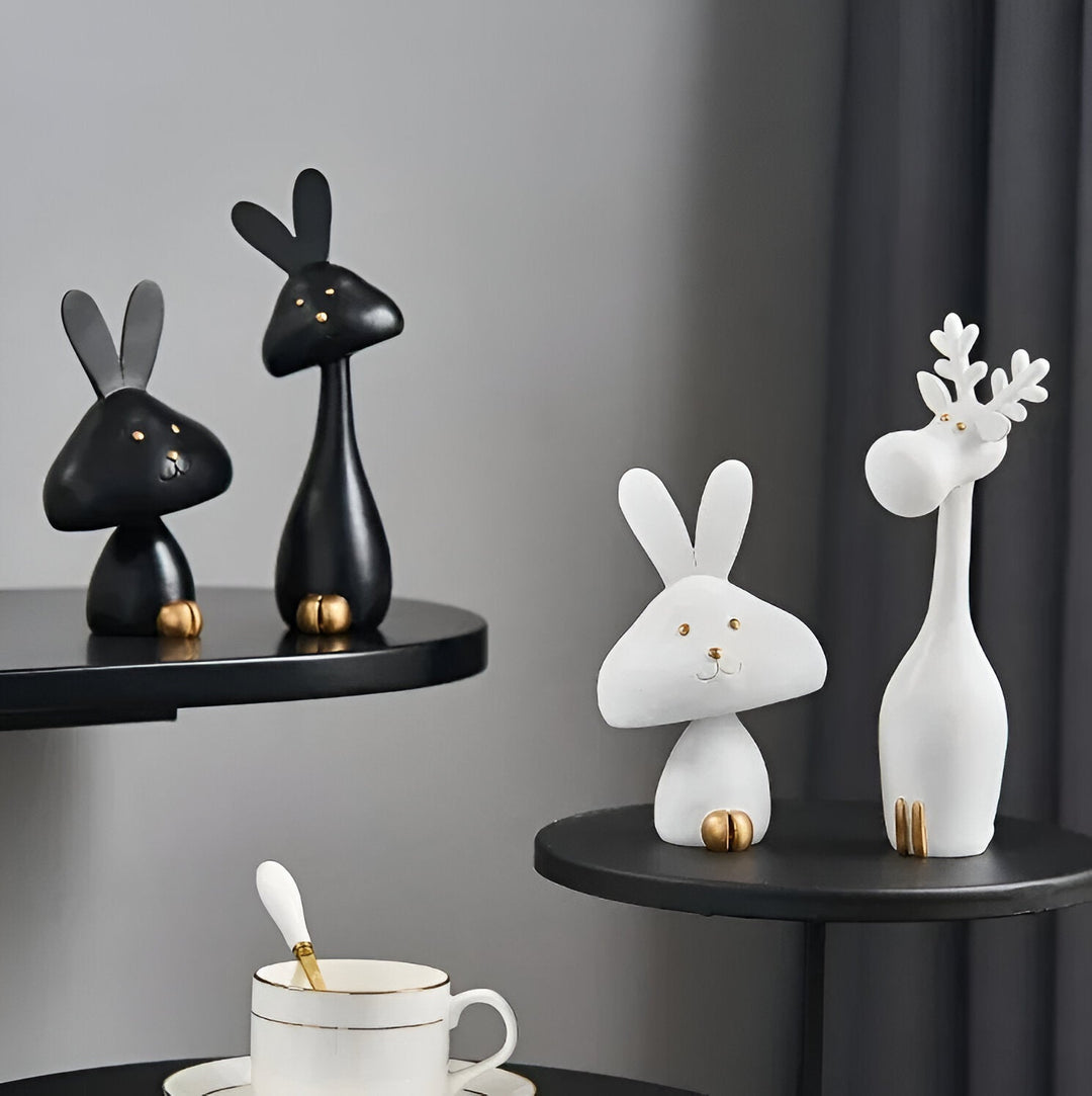 Lisslune | DecoPaws Elegant Animal Figures for Modern Table Decoration