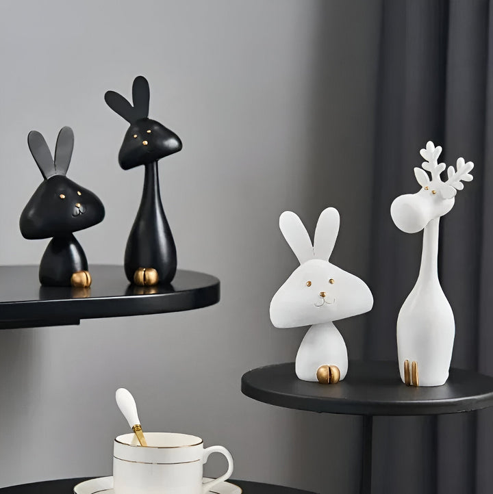 Lisslune | DecoPaws Elegant Animal Figures for Modern Table Decoration
