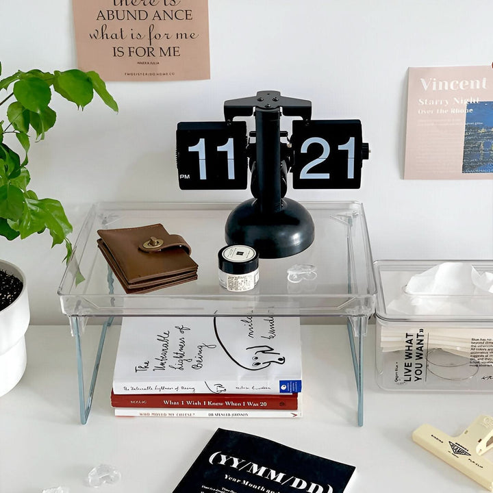 Lisslune | Minimalist Flip Clock Automatic Retro Desk Clock