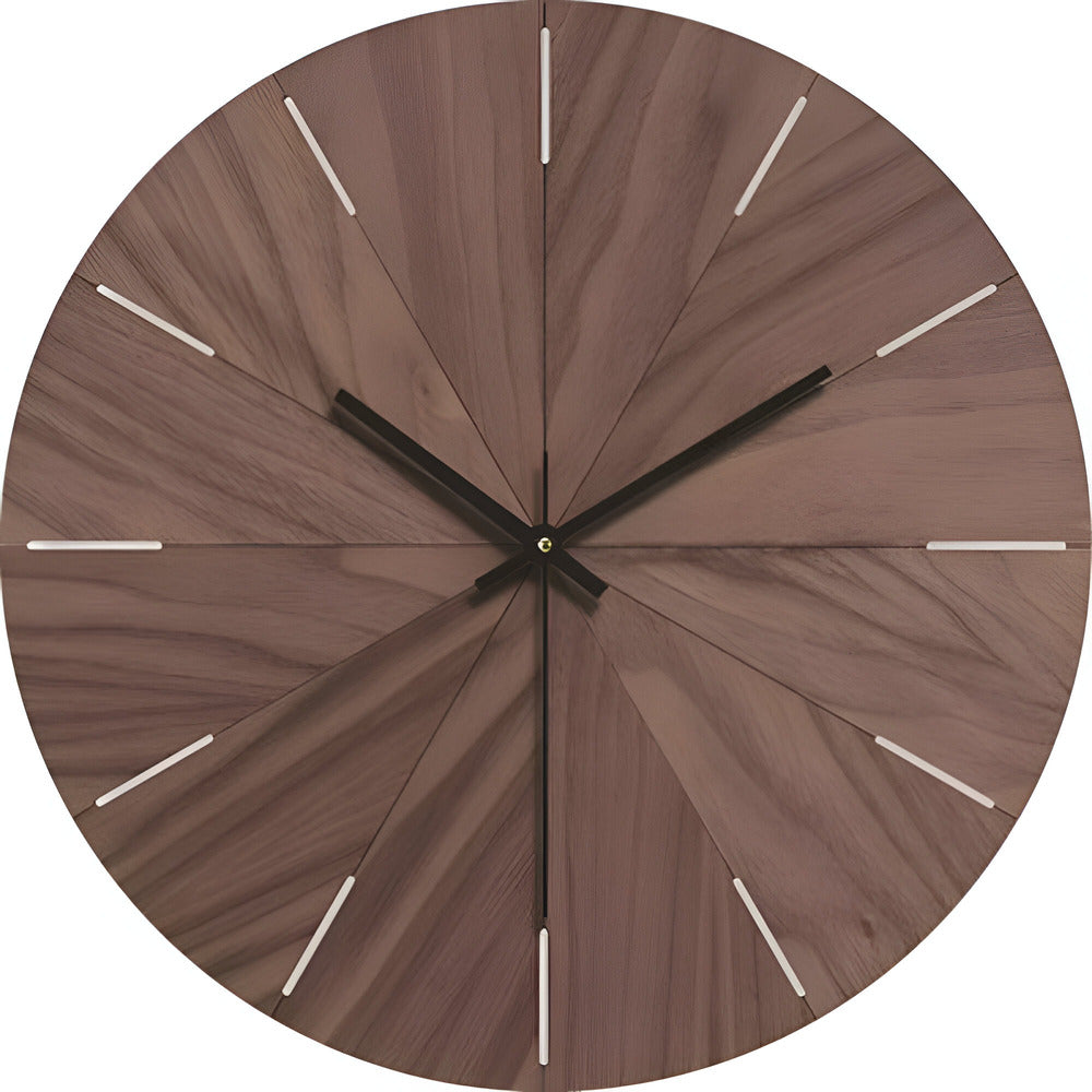 Lisslune | Woodline Modern Silent Wall Clock – Minimalist Design in Solid Wood
