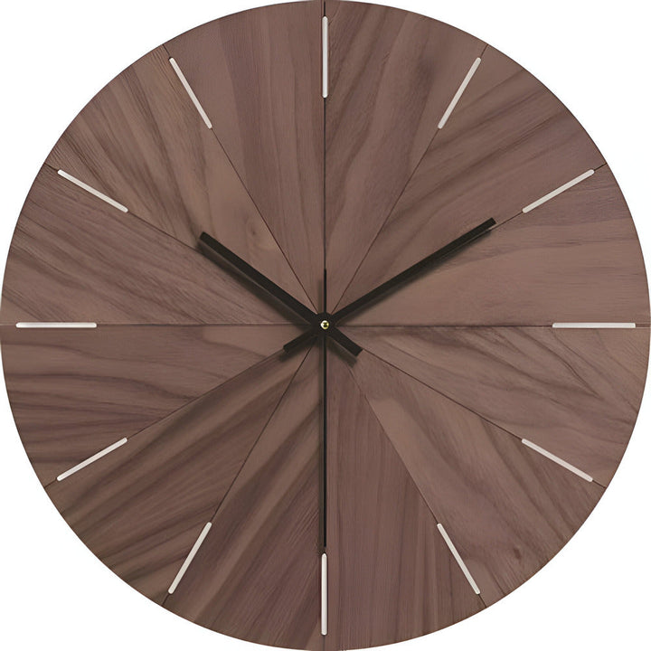 Lisslune | Woodline Modern Silent Wall Clock – Minimalist Design in Solid Wood