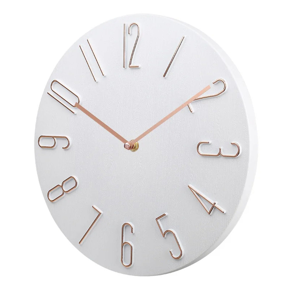 Lisslune | Silencio Modern Silent Wall Clock – Minimalist Design with Quartz Movement