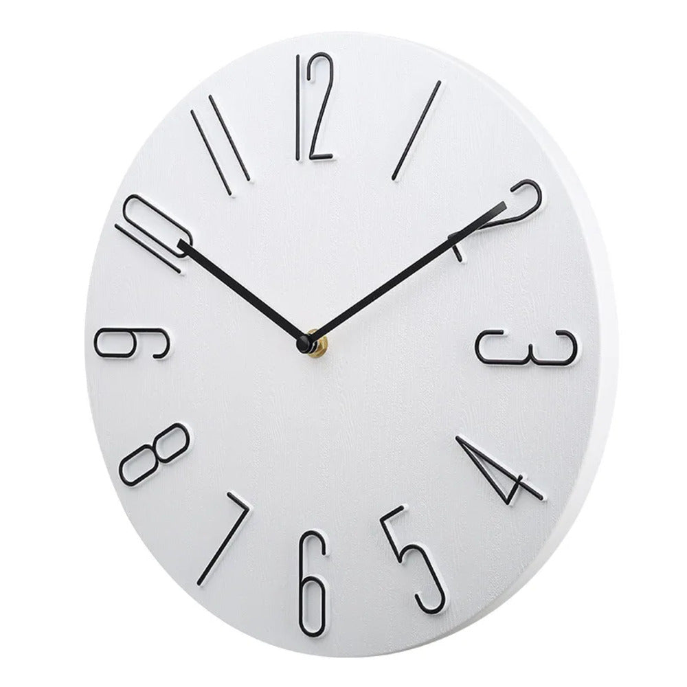 Lisslune | Silencio Modern Silent Wall Clock – Minimalist Design with Quartz Movement