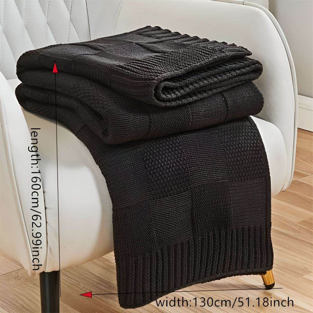 Lisslune | MONOSTRIPE – Minimalistic knit blanket