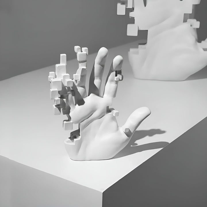 Lisslune | Mosaic - Abstract decorated hand statue