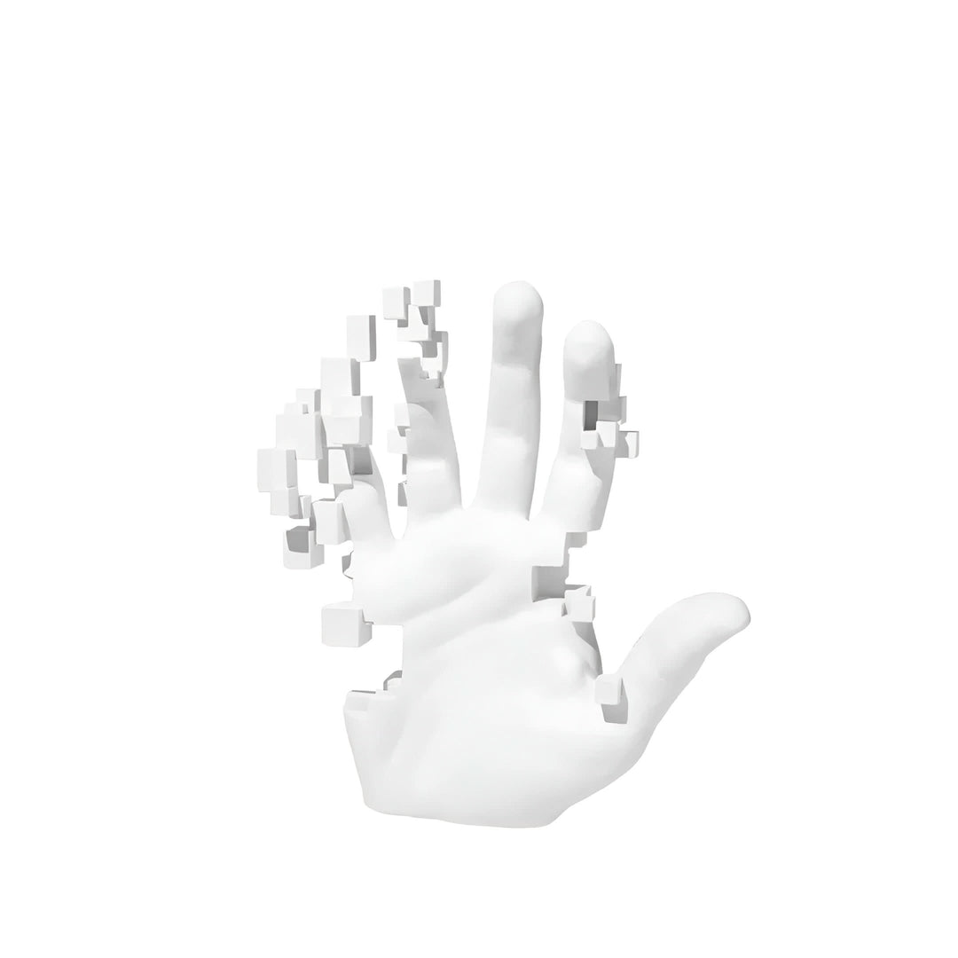 Lisslune | Abstract Resin Hand Sculpture with Mosaic Design