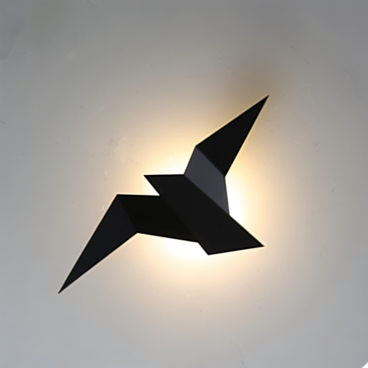 Lisslune | OriTori Wall Light - Geometric Origami Bird Wall Light - Japanese Style Wall Light Design